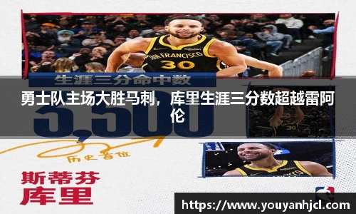 勇士队主场大胜马刺，库里生涯三分数超越雷阿伦